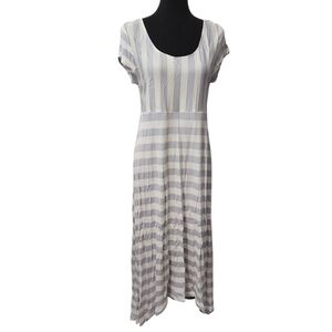NWT Gap Maternity Striped Ballet Back Hi-Low Maxi Dress